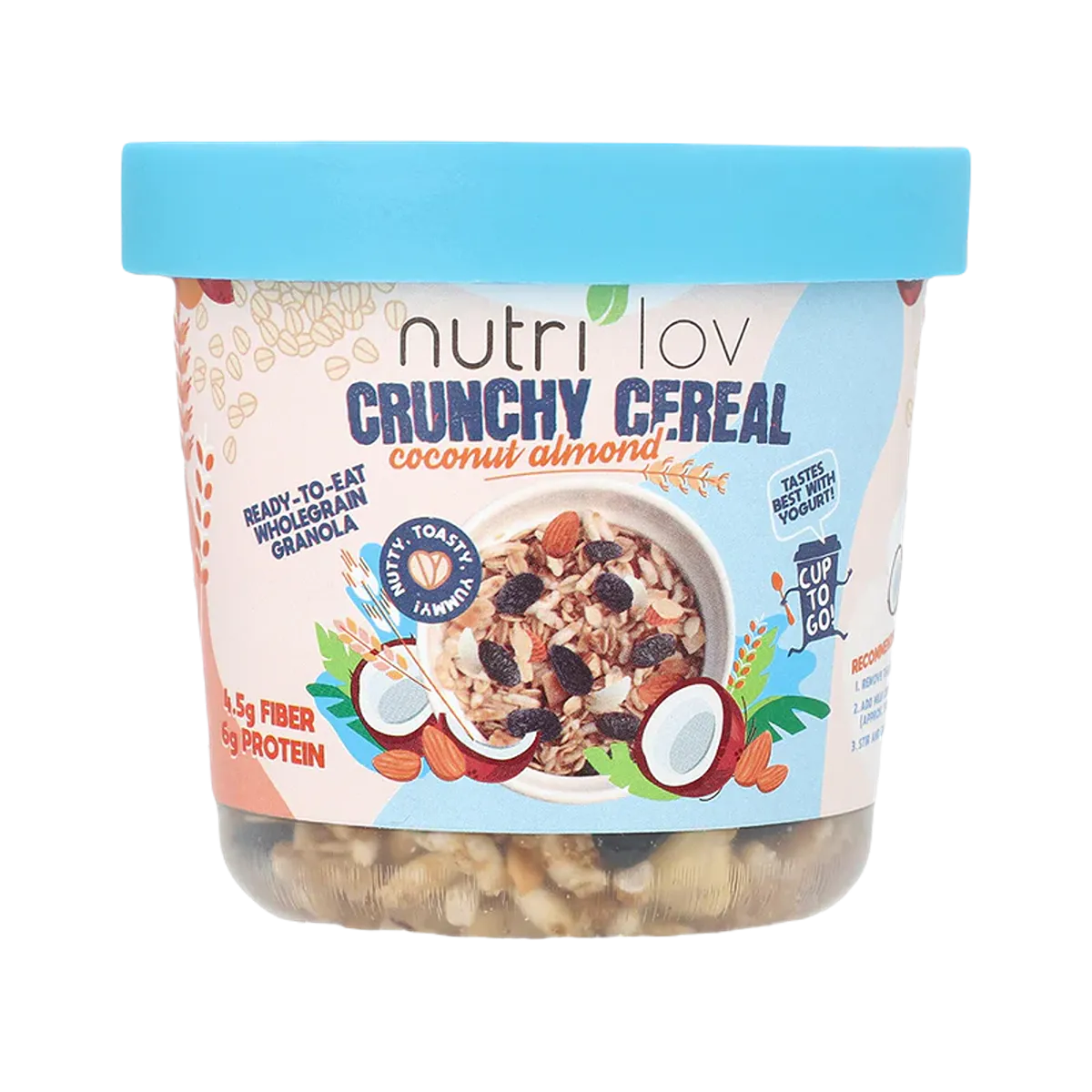 Nutrilove Crunchy Cereal Coconut Almond Cup 70g