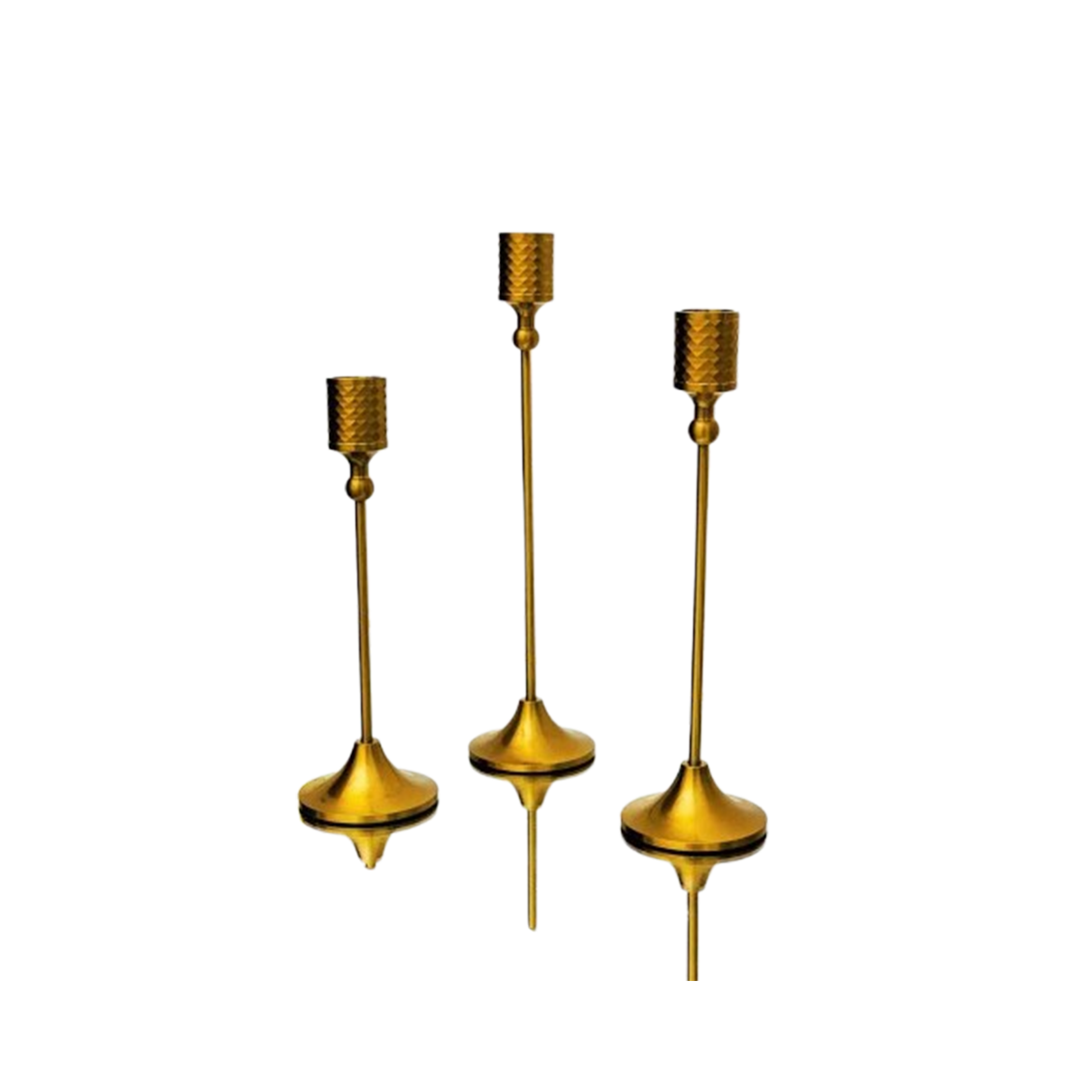 METAL FANCY CANDLE STAND 3 PC SET DJ (DJ2)DJ-2