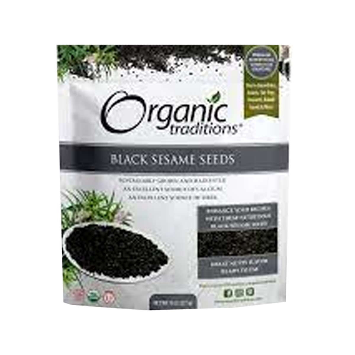 Organic Traditions - Black Sesame Seeds - 8 oz