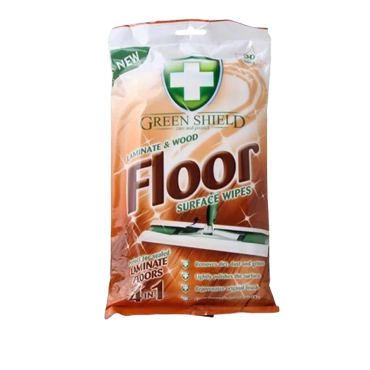 Green Shield Extra Large Floor Laminate Wood Surface Wipes 24pk