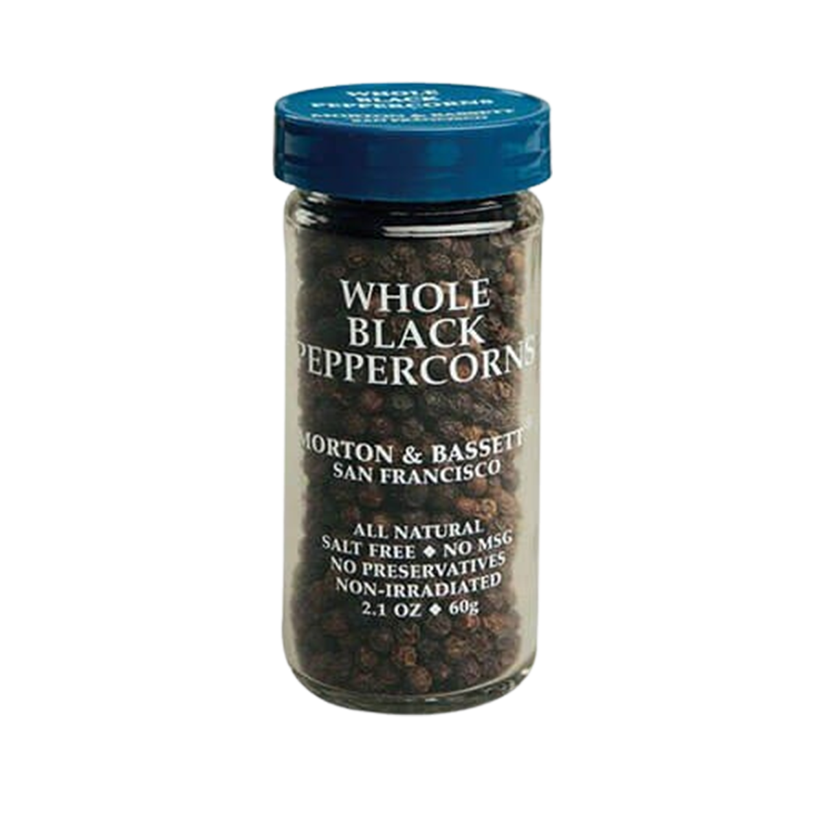 Morton & Bassett, Seasoning Whole Black Peppercorns, Case Of 3, 2.1 oz