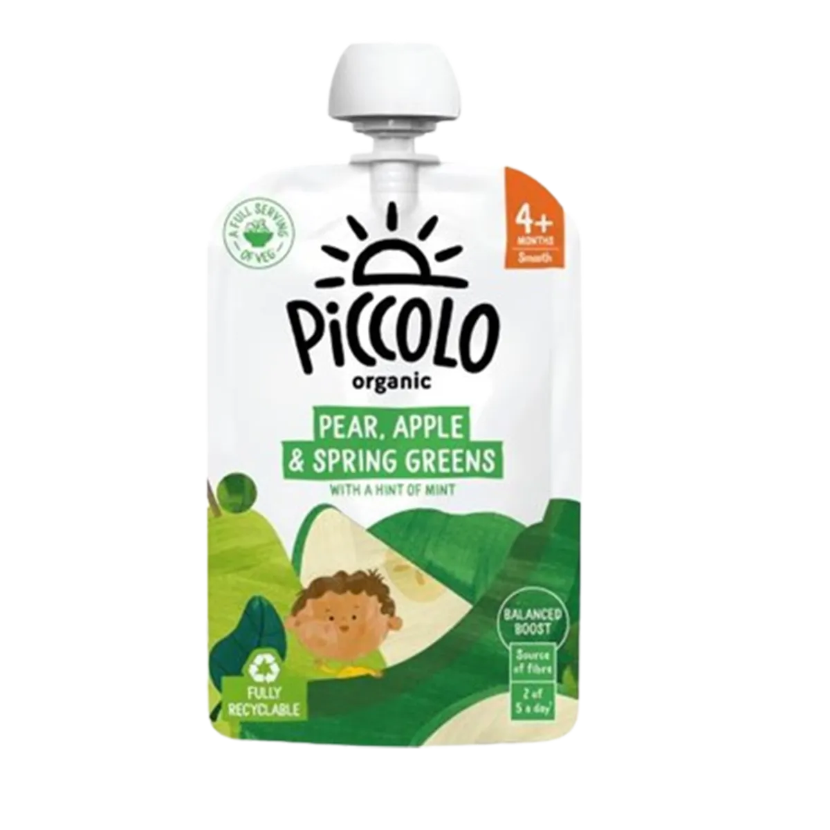 Piccolo Spring Greens Hint Of Mint 6m+ - 100g
