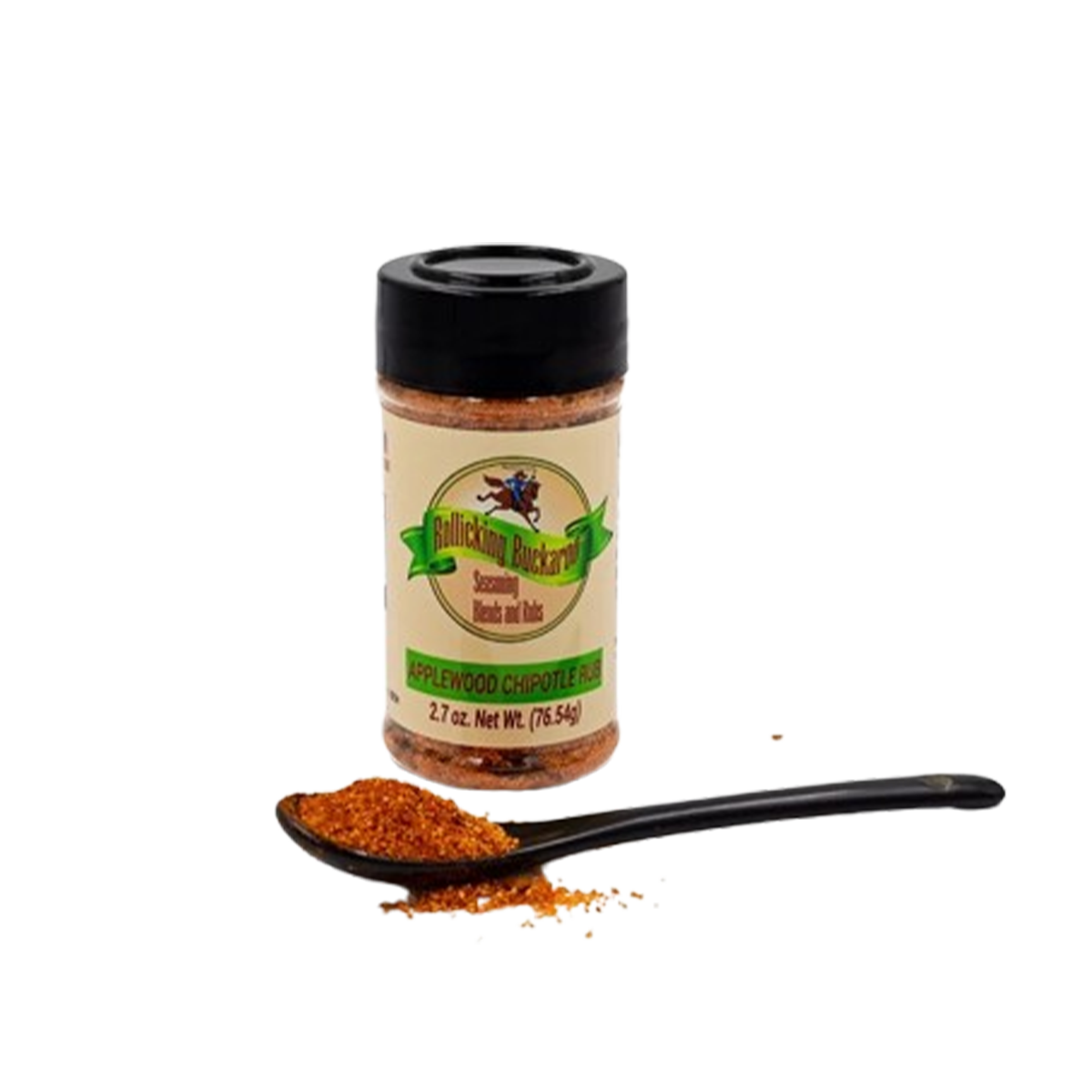 Rollicking Buckaroo Applewood Chipotle Rub - Case of 12 - 2.7 oz