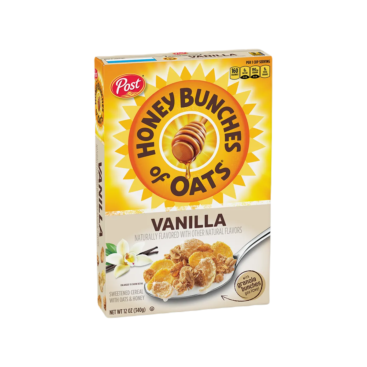 Post Honey Bunches Of Oats Vanilla 340g