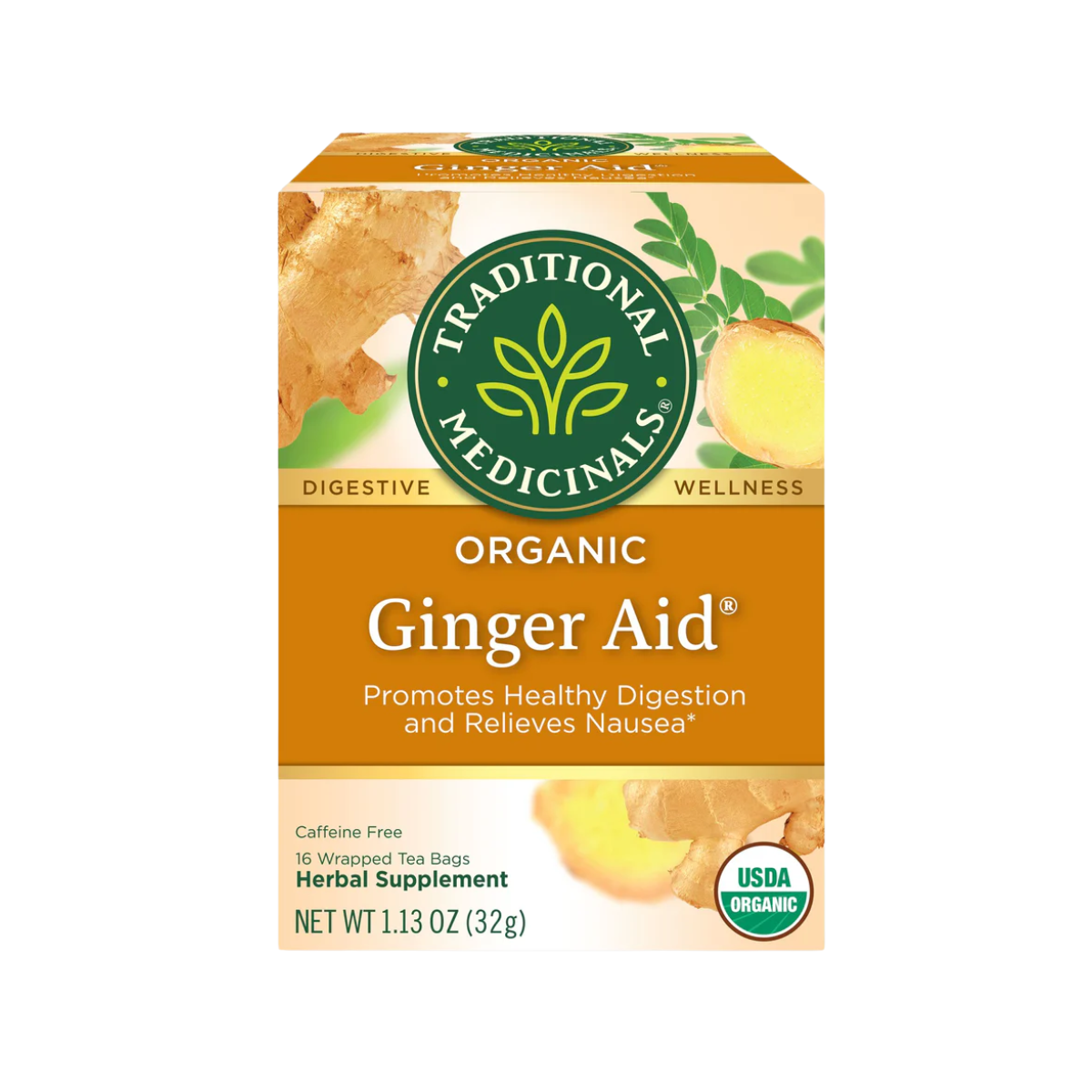 Traditional Medicinals Organic Ginger Aid Tea 16 count