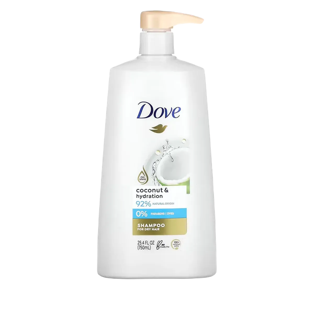Dove Nutritive Coconut and Hydration Shampoo 25.4 oz 750ml