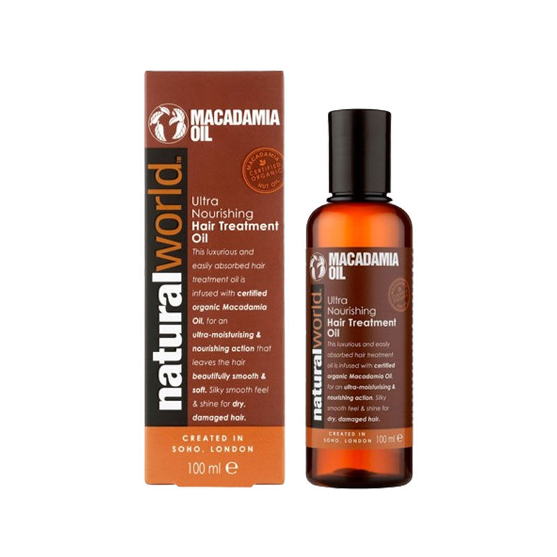 Natural World Macadamia Oil Hair Treatment Oil 100ml