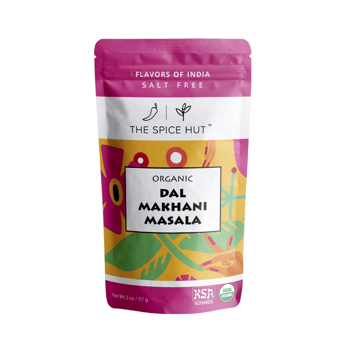 The Spice Hut, Organic Dal Makhani Spice Blend, Case of 6 Pouches, 2 Ounces / Pouch