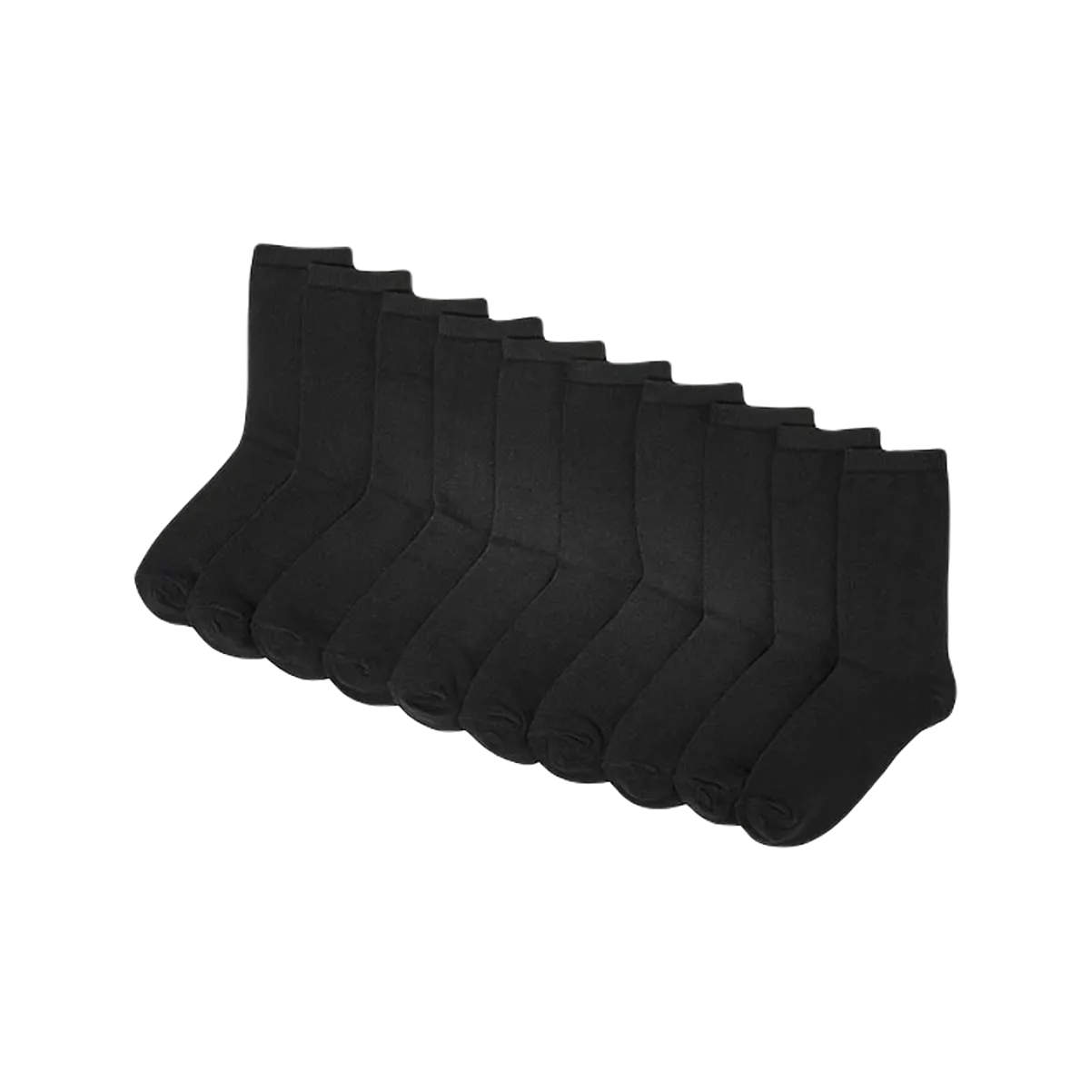 Marks & Spencer 10 Pack Cotton Rich Essential Socks Size 3-5 Black