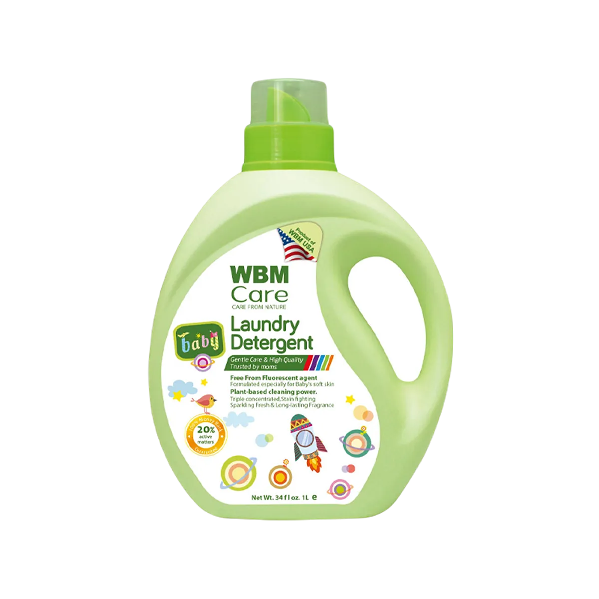 WBM Baby Laundry Detergent Plant Based 1