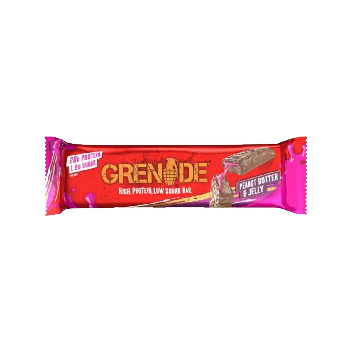 Grenade Protein Bar - Peanut Butter Jelly (12x60g)