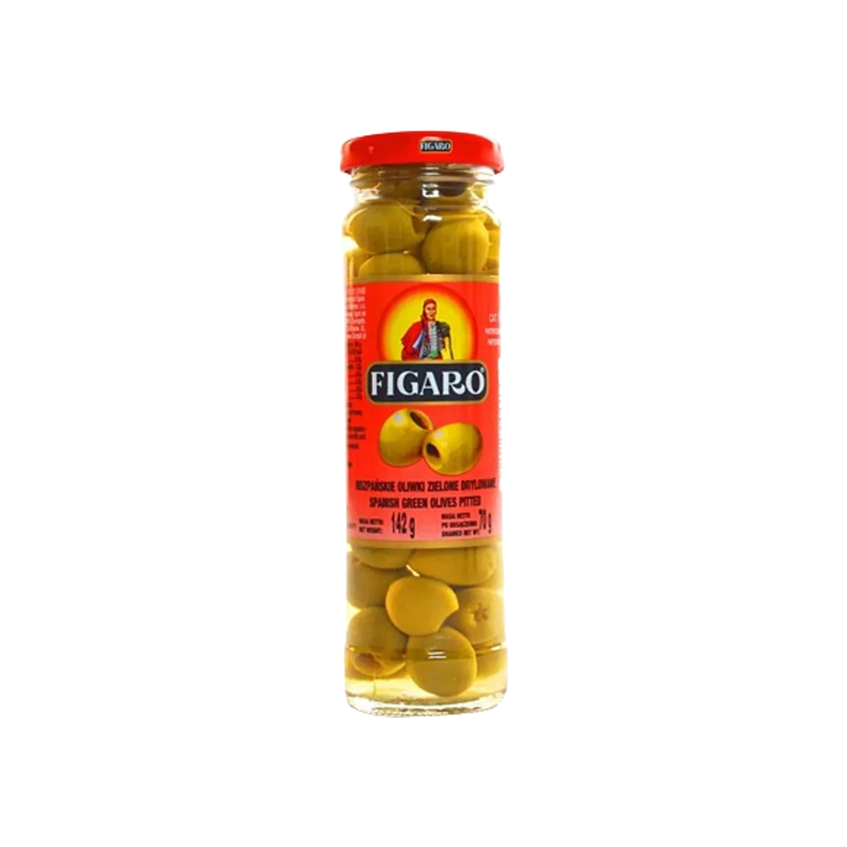 Figaro Green Olives Pitted 142g