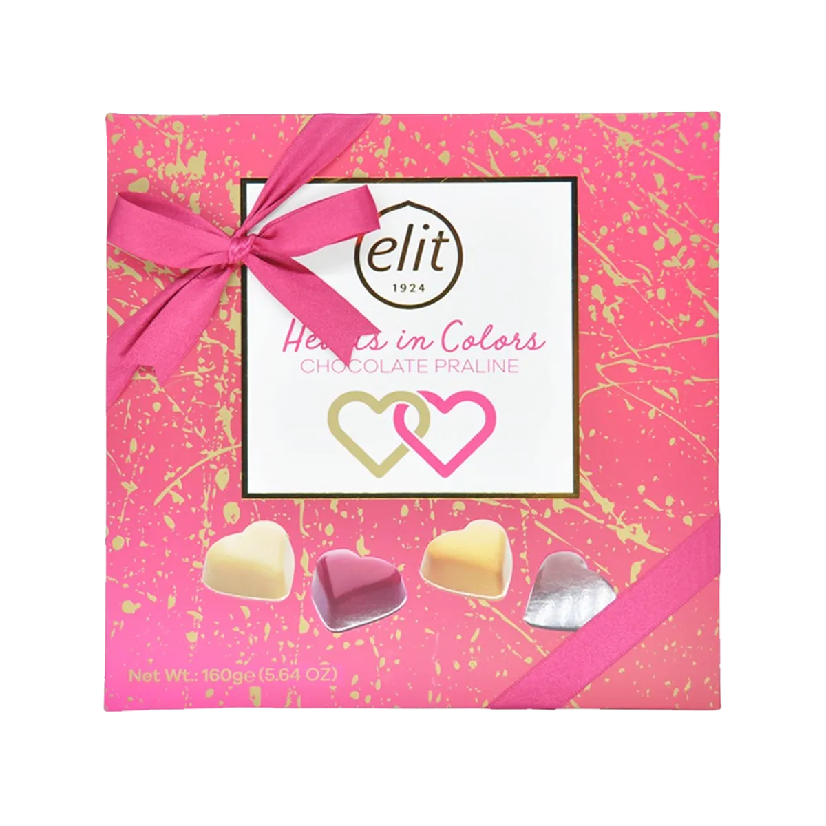 Elit Chocolate Hearts In Colors 160g