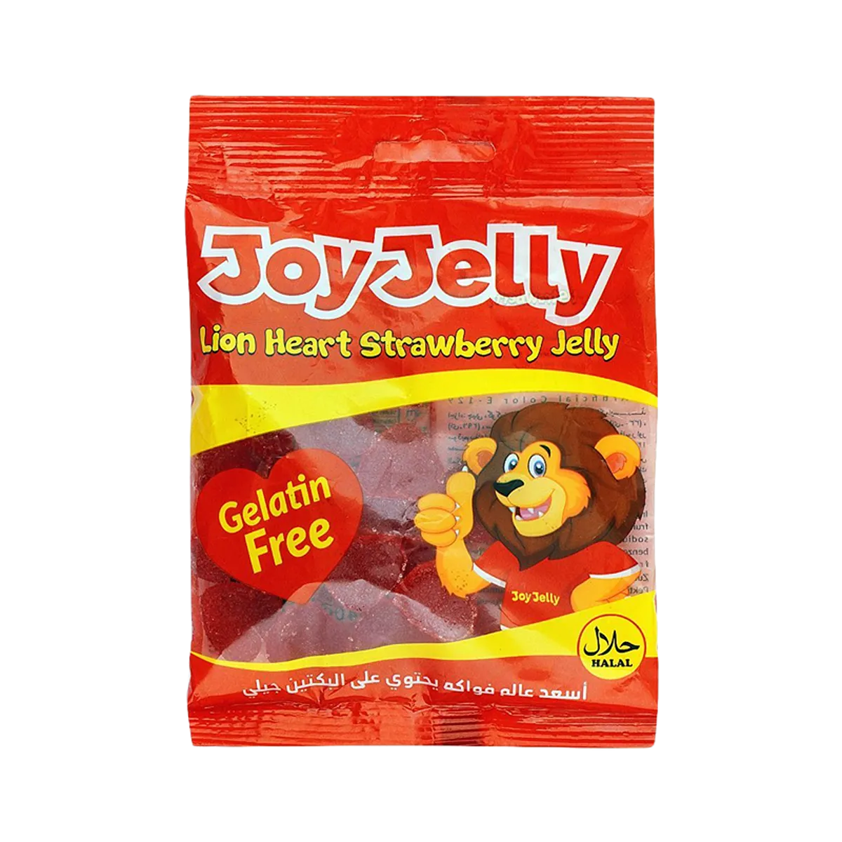 Joy Jelly Lion Heart Strawberry Jelly Gelatin Free 80g