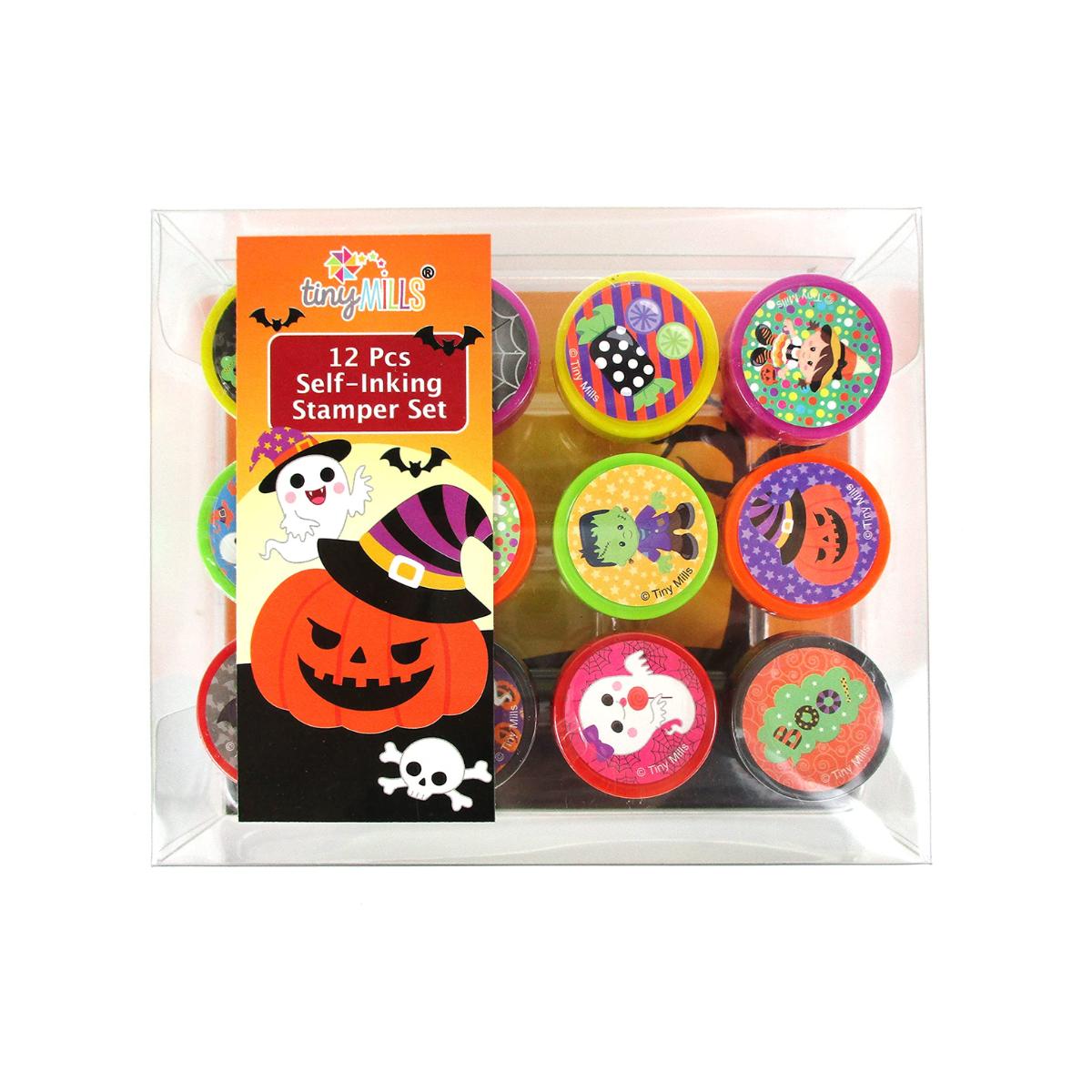 Tiny Mills Halloween Stamp Kit Set of 12pcs (5oz each Jar)