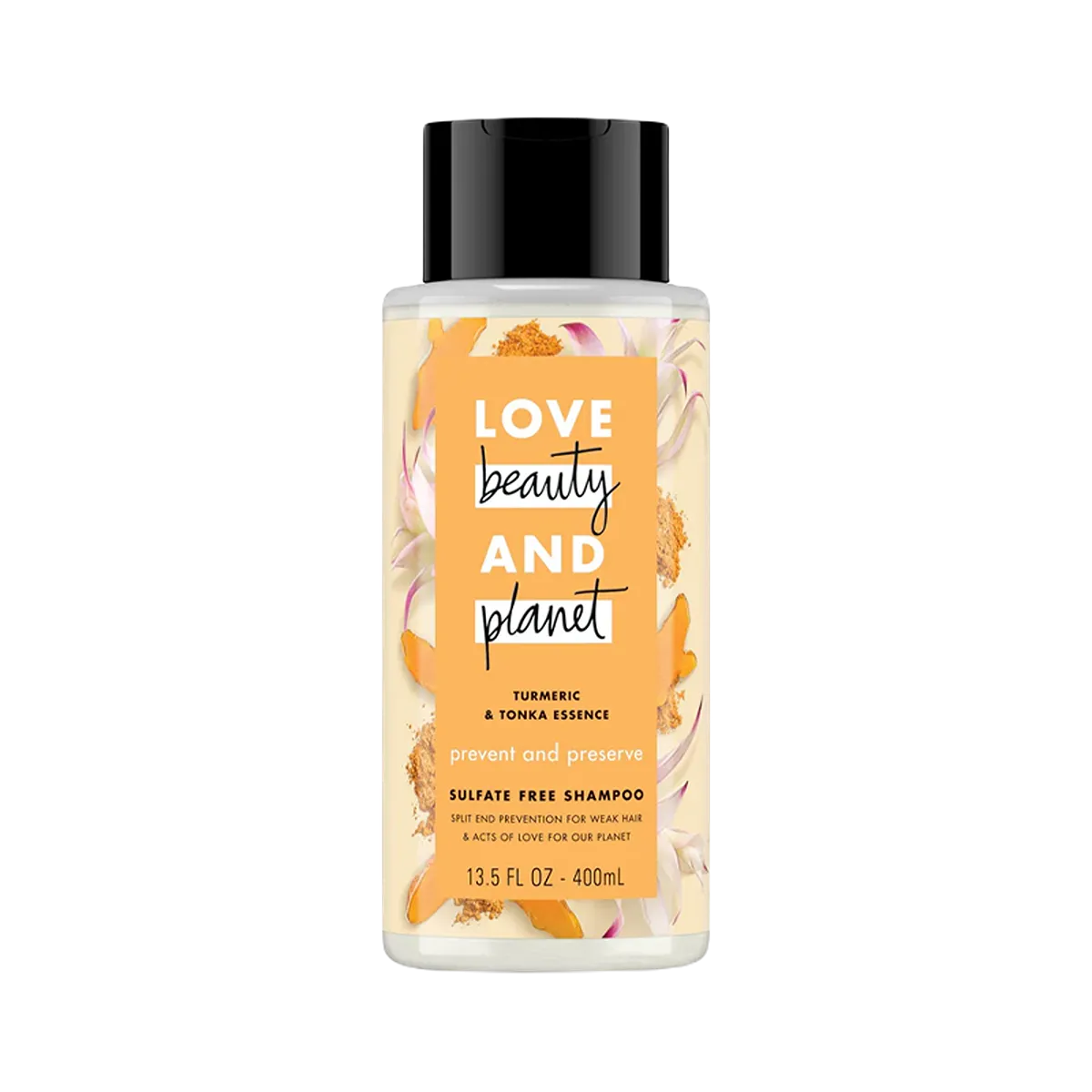 Love Beauty Planet Turmeric&Tonka Essence Sulfate Free Shampoo 400 Ml