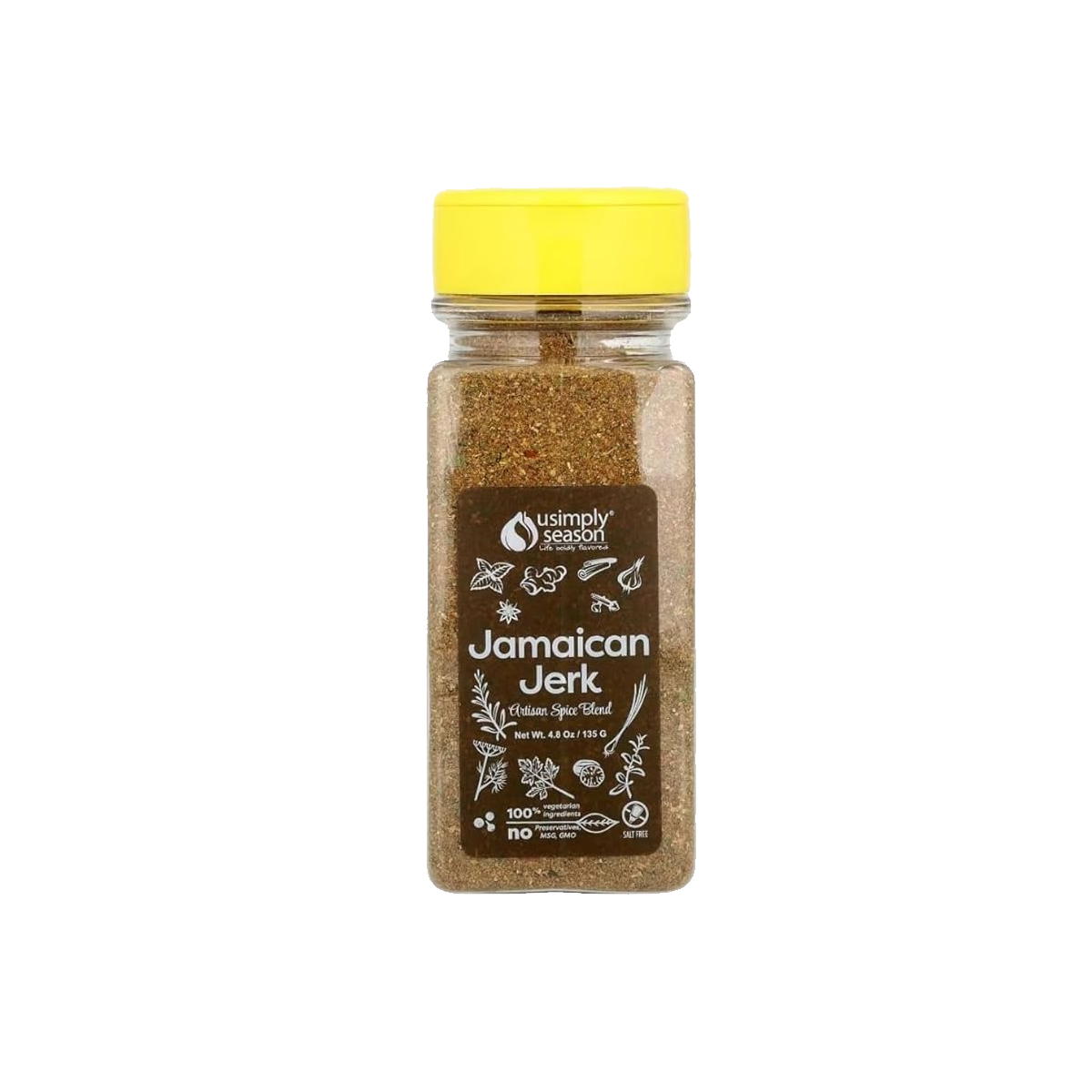 USimplySeason Jamaican Jerk Seasoning, Case of 16 - 4.8oz