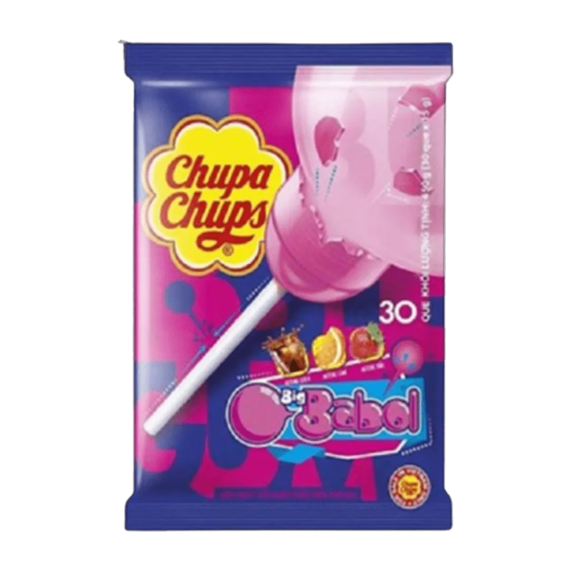 Chupa Chups Lollipop Big Babol Fruit Taste 135g