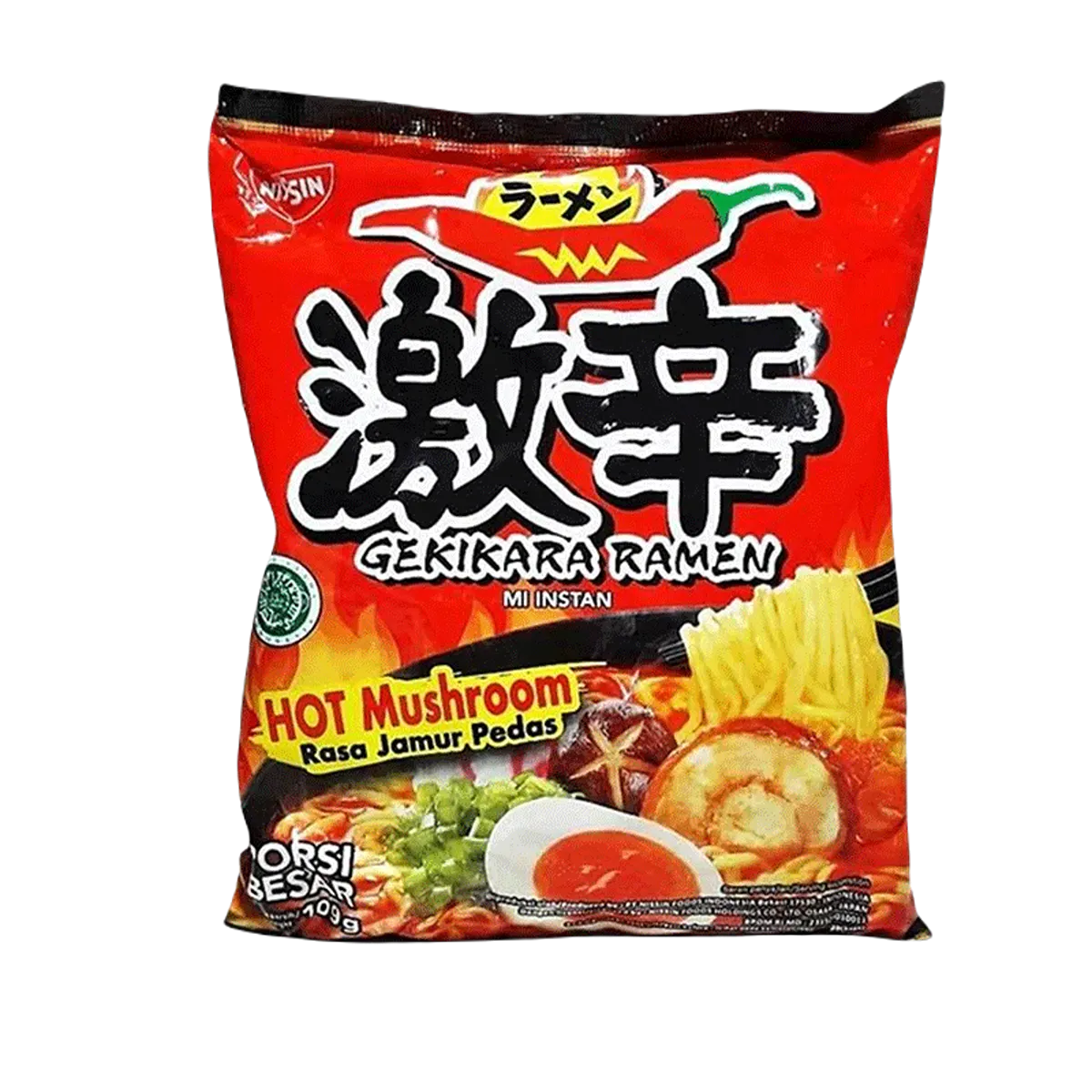 Nissin Gekikara Ramen Hot Mushroom Noodles 118G
