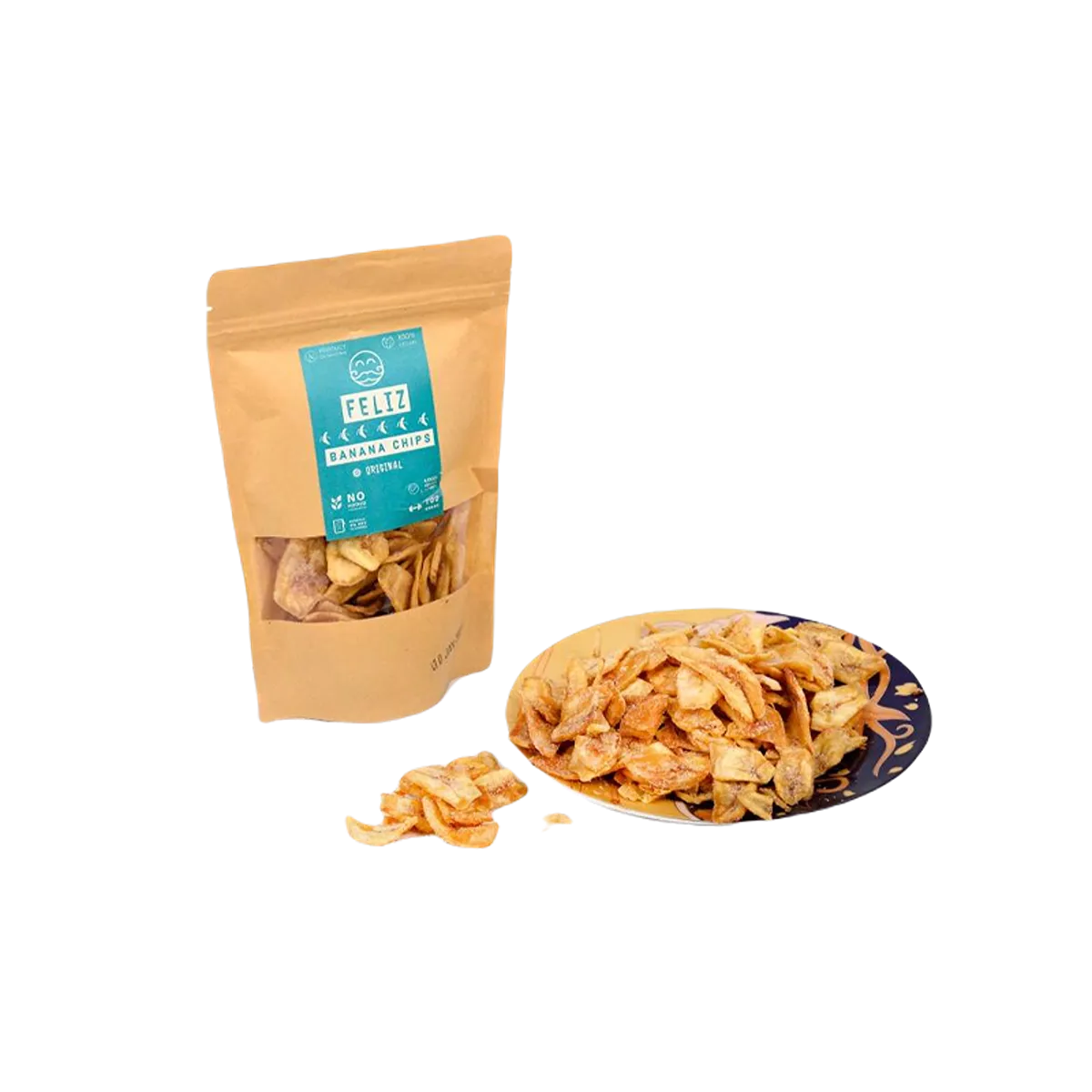 Feliz Banana Chips Original 100g