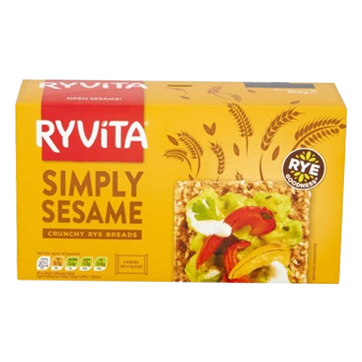 Ryvita Simply Sesame Rye Bread 250g