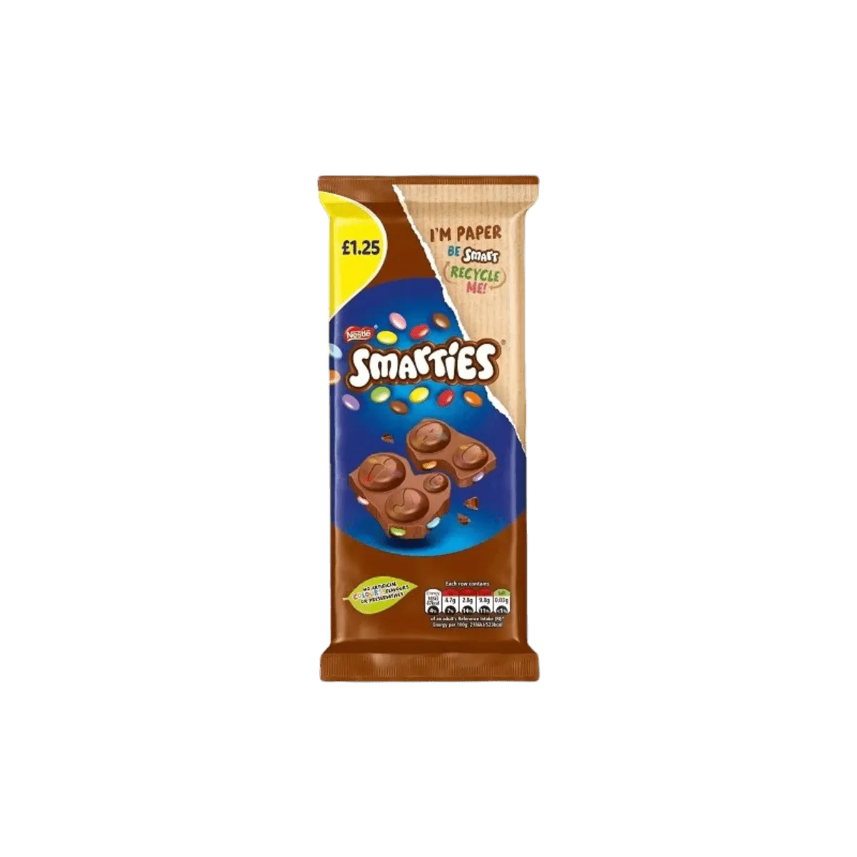 Smarties Milk Chocolate Sharing Bar 90g