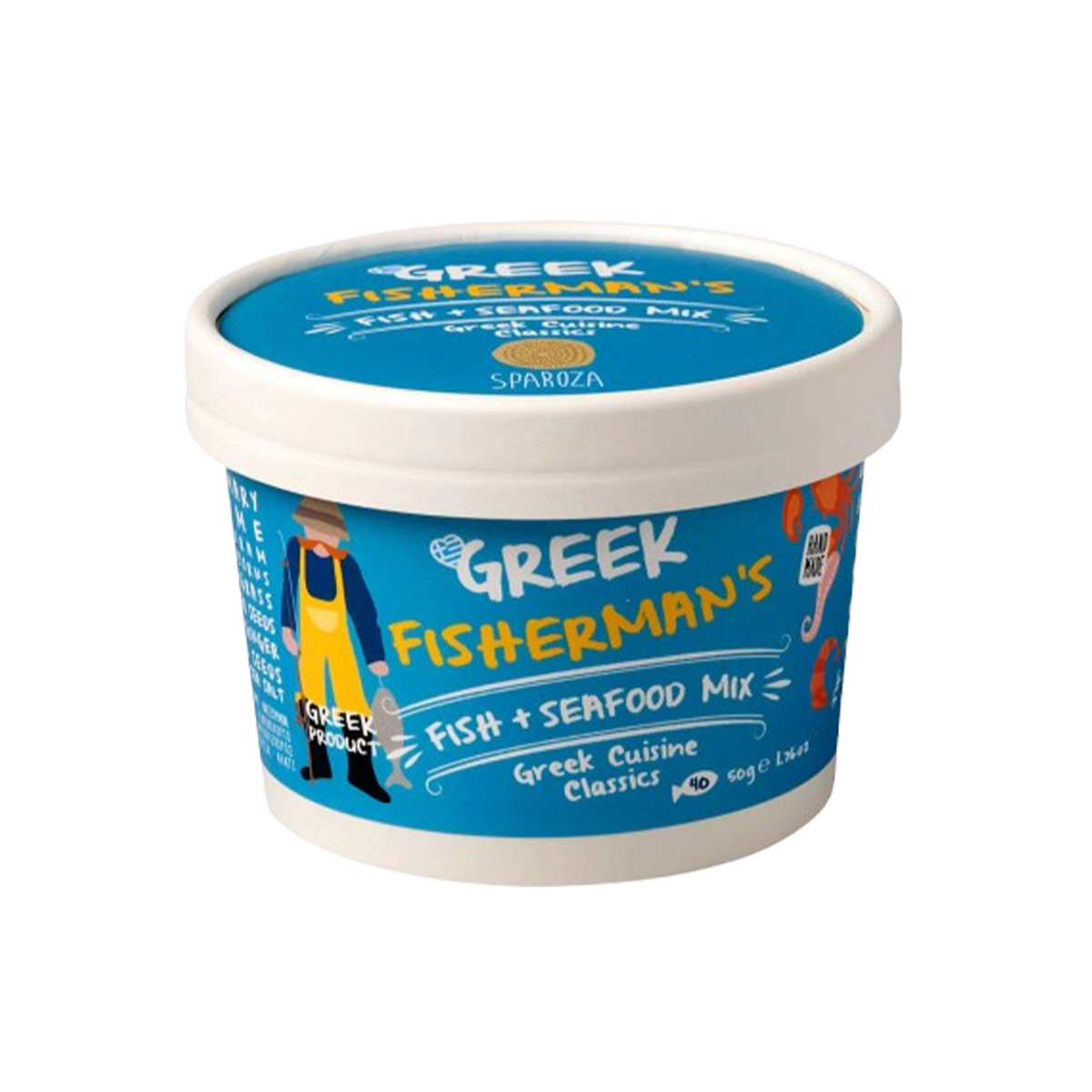Zelos Authentic Greek Artisan, Sparoza - Fisherman's Mix Spices for Fish - Case of 12 - 1.75 OZ